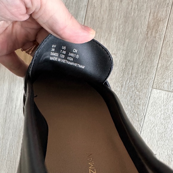 Stuart Weitzman Mika Tasseled Leather Loafers Womens 7.5 Preppy Classic Academia - Picture 9 of 10